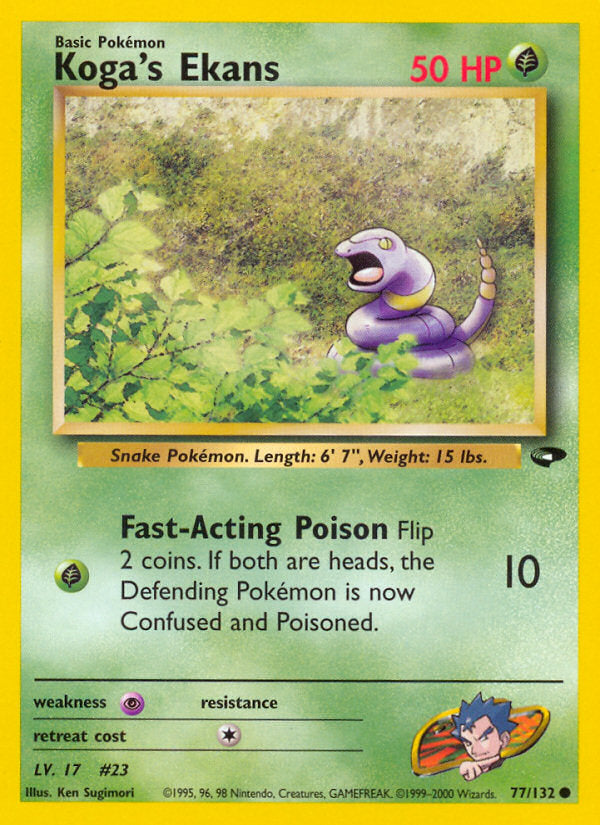 Gym Challenge Koga's Ekans #77/132 unlimited
